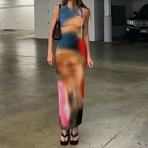 Multicolor Maxi Dress